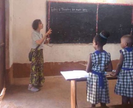 NICOLE VISITS THE SCHOOL